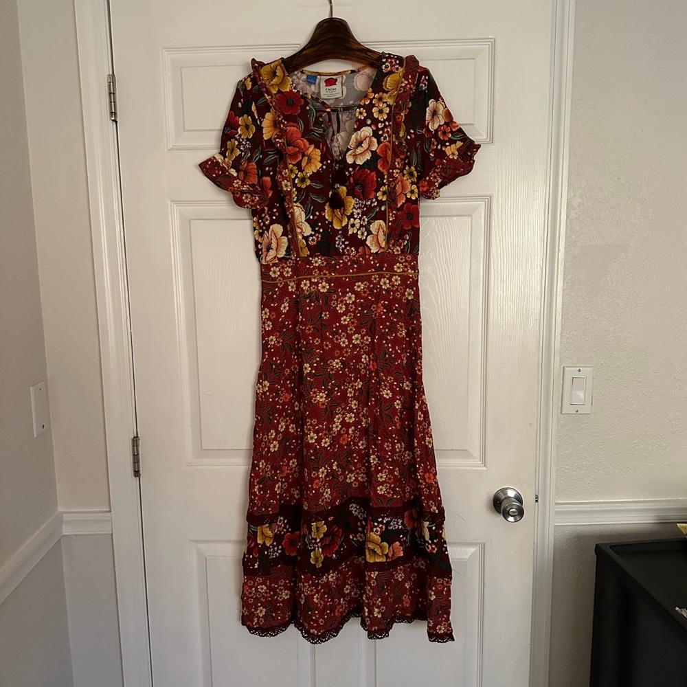 NWT FARM RIO ANTHROPOLOGIE MIDI DRESS